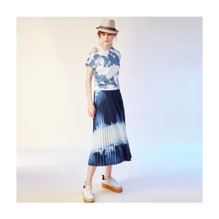 【Le Polka】藝術紮染印花休閒百褶裙-女 價格比較,價格查詢,歷史價格詳細信息