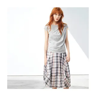 【Le Polka】剪接袖設計後拉鍊洋裝-女 歷史價格詳細信息