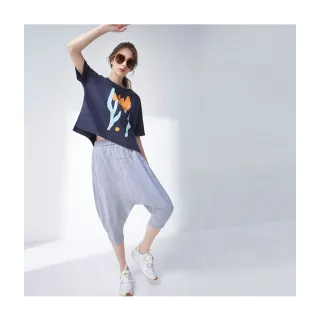 【Le Polka】腰彈性鬆緊合褶設計長寬褲-女 歷史價格詳細信息