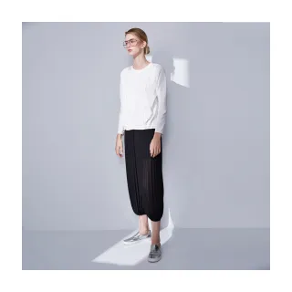 【Le Polka】腰彈性鬆緊合褶設計長寬褲-女 歷史價格詳細信息