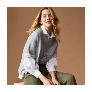 【Le Polka】趣味織標設計上衣-女 歷史價格詳細信息