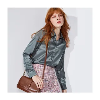 【Le Polka】綠林葉脈印花平口上衣-女 歷史價格詳細信息