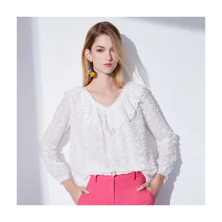 【Le Polka】荷葉式抓皺設計寬版洋裝-女 歷史價格詳細信息