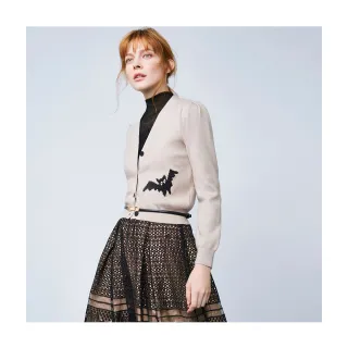 【Le Polka】花瓣織紋小蓋袖針織上衣-女 歷史價格詳細信息