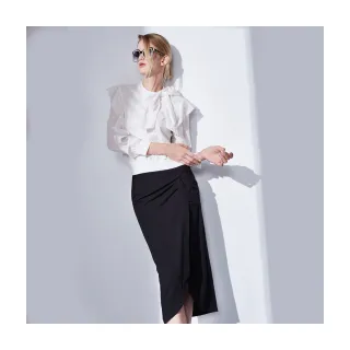 【Le Polka】不對稱活片拼接針織上衣-女(薄長袖) 歷史價格詳細信息