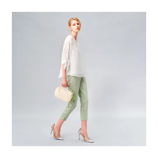 【Le Polka】綠林葉脈印花平口上衣-女 歷史價格詳細信息