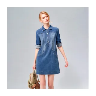 【Le Polka】牛仔V領貼繡上衣-女(丹寧) 歷史價格詳細信息