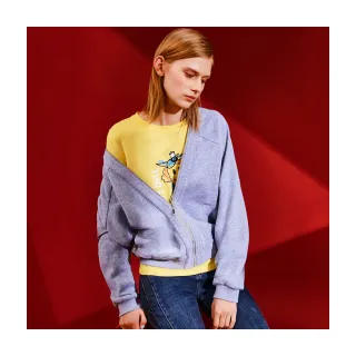 【Le Polka】設計款撞色拼接棉質上衣-女 歷史價格詳細信息