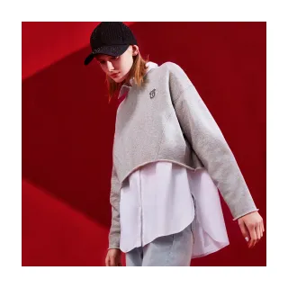 【Le Polka】不對稱活片拼接針織上衣-女(薄長袖) 歷史價格詳細信息