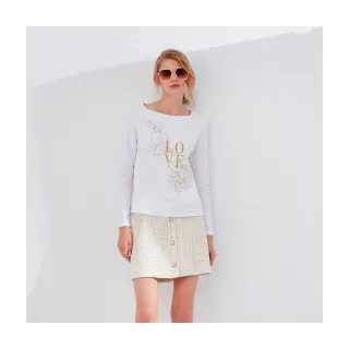 【Le Polka】花瓣織紋小蓋袖針織上衣-女 歷史價格詳細信息