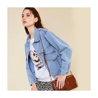 【Le Polka】設計款撞色拼接棉質上衣-女 歷史價格詳細信息