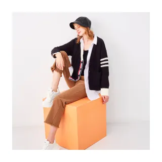 【Le Polka】造型褲口微喇叭七分褲-女 歷史價格詳細信息