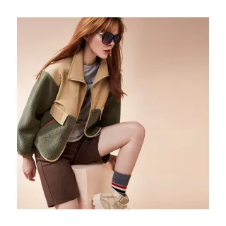 【Le Polka】剪接袖設計後拉鍊洋裝-女 歷史價格詳細信息