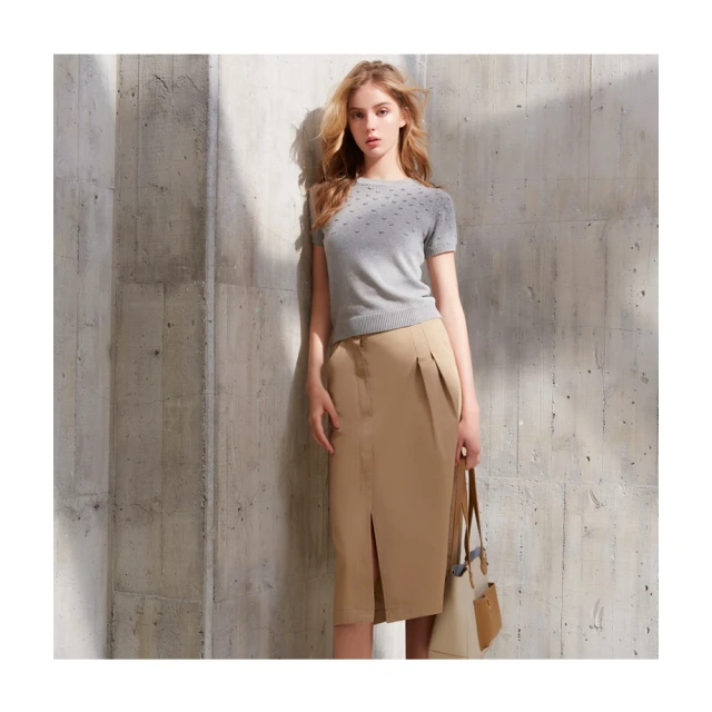 【Le Polka】造型褲口微喇叭七分褲-女 歷史價格詳細信息