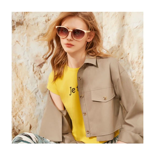 【Le Polka】短版不收邊棉質衛衣-女 歷史價格詳細信息