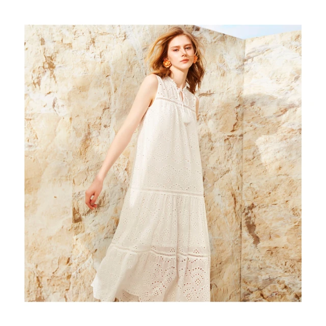 【Le Polka】浪漫飄逸蛋糕長裙-女 歷史價格詳細信息