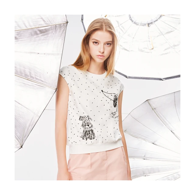 【Le Polka】狗狗斑斑點印花背心Ｔ恤-女 價格比較,價格查詢,歷史價格詳細信息