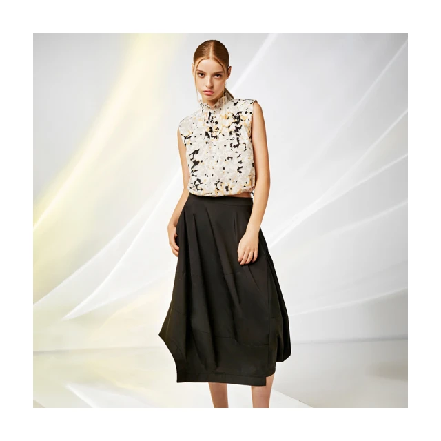 【Le Polka】造型褲口微喇叭七分褲-女 歷史價格詳細信息