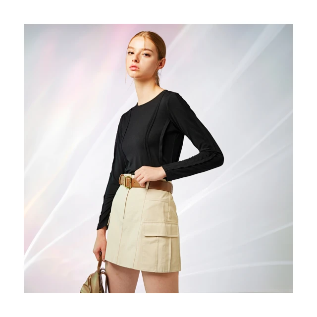 【Le Polka】造型褲口微喇叭七分褲-女 歷史價格詳細信息