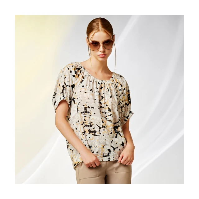 【Le Polka】寬條紋一字領針織上衣-女 歷史價格詳細信息