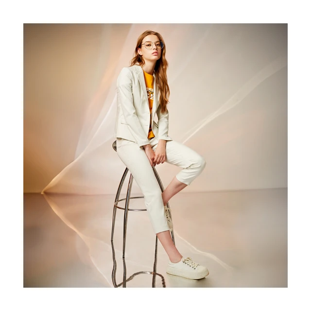 【Le Polka】西裝領修身針織外套-女 歷史價格詳細信息