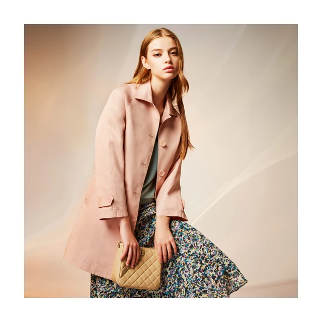 【Le Polka】翻領休閒簡約單排釦麻料外套-女(薄長袖 休閒外套) 歷史價格詳細信息