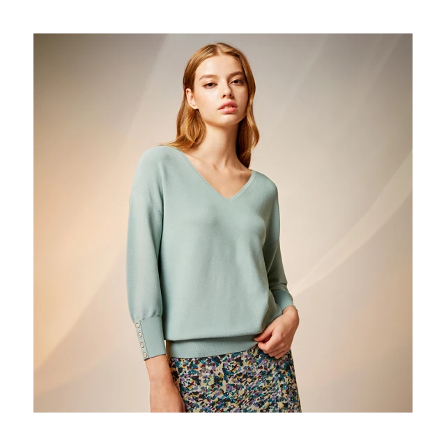 【Le Polka】百搭款小落肩皺皺上衣/兩色-女 歷史價格詳細信息