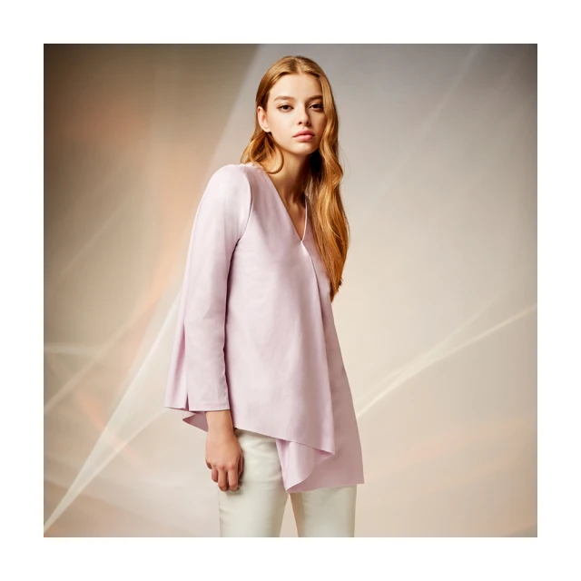 【Le Polka】不對稱活片拼接針織上衣-女(薄長袖) 歷史價格詳細信息