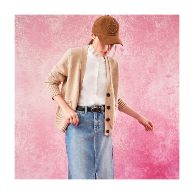 【Le Polka】撞色寬版荷葉小蓬袖長上衣 歷史價格詳細信息