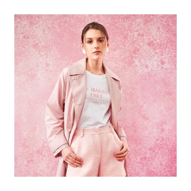 【Le Polka】圓領彩點印花雪紡傘襬上衣-女 歷史價格詳細信息