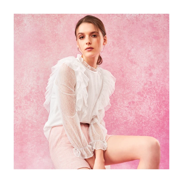 【Le Polka】浪漫飄逸蛋糕長裙-女 歷史價格詳細信息