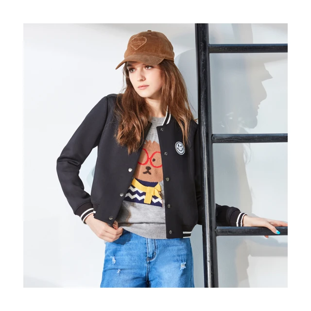 【Le Polka】棒球式笑臉布章外套-女 價格比較,價格查詢,歷史價格詳細信息