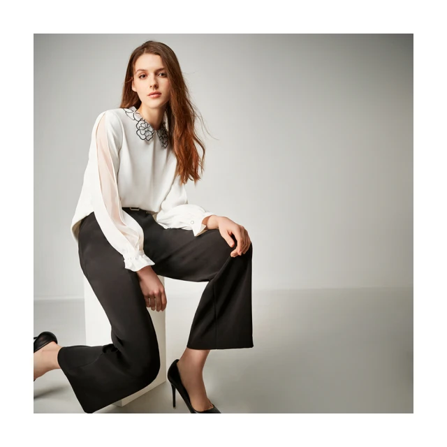 【Le Polka】知性格紋側腰圓環上衣 歷史價格詳細信息