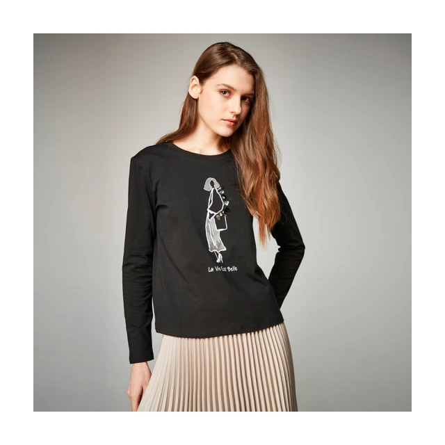 【Le Polka】手繪小花絲光棉及膝洋裝-女 歷史價格詳細信息