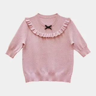 甜美氣質木耳邊V領針織開衫2023春季新款純色百搭單排扣毛織外搭 歷史價格詳細信息