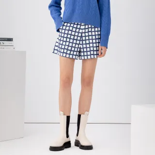 【JESSICA】時尚百搭顯瘦折邊五分寬褲224322（黑） 歷史價格詳細信息