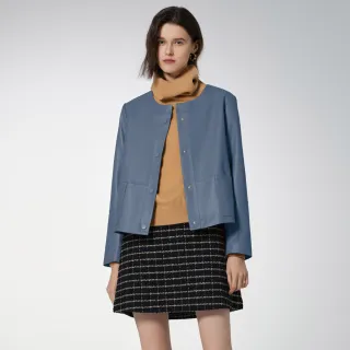 【JESSICA】簡約修身百搭柔軟羊皮連帽皮衣Y30435（粉） 歷史價格詳細信息