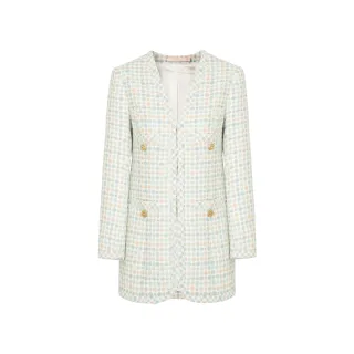 【JESSICA】復古千鳥格紋短袖圓領洋裝232373 歷史價格詳細信息