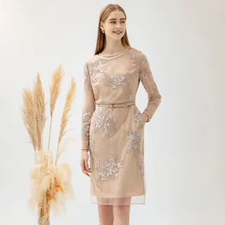 【JESSICA】高雅氣質收腰顯瘦圓領無袖洋裝224372（黑） 歷史價格詳細信息