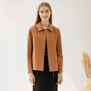 【EPISODE】百搭帥氣幹練雙排扣長馬甲背心123291（灰褐） 歷史價格詳細信息