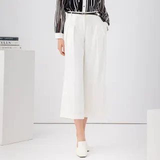 【JESSICA】時尚百搭顯瘦折邊五分寬褲224322（黑） 歷史價格詳細信息