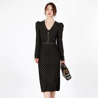 【JESSICA】氣質修身花呢須邊無袖拼接蕾絲洋裝J30527 歷史價格詳細信息