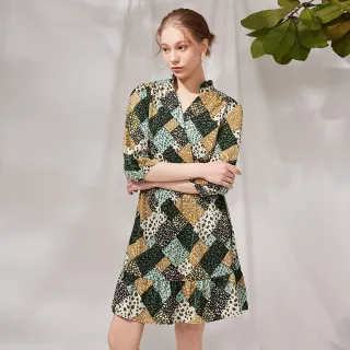 【JESSICA】浪漫復古荷葉邊收腰花卉蕾絲洋裝J30466 歷史價格詳細信息