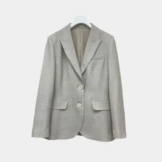 【EPISODE】百搭帥氣幹練雙排扣長馬甲背心123291（灰褐） 歷史價格詳細信息