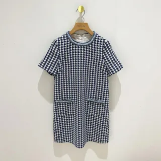 【JESSICA】復古千鳥格紋短袖圓領洋裝232373 價格比較,價格查詢,歷史價格詳細信息