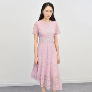 【JESSICA】氣質編織滾邊圓領小香風外套232102（粉） 歷史價格詳細信息