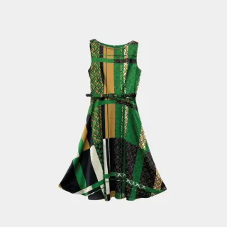 【JESSICA】復古千鳥格紋短袖圓領洋裝232373 歷史價格詳細信息