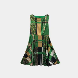 【JESSICA】復古千鳥格紋短袖圓領洋裝232373 歷史價格詳細信息