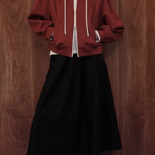 【Jessica Red】寬鬆休閒百搭連帽棉質混紡帽T 824361（藍） 歷史價格詳細信息