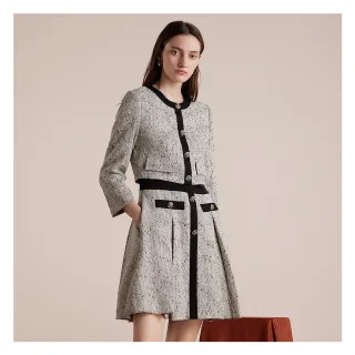 【JESSICA】優雅寬鬆金蔥立體編織短袖針織洋裝22417F（深藍） 歷史價格詳細信息